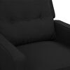 vidaXL Fauteuil Noir Tissu