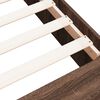 vidaXL Cadre de lit sans matelas ch&ecirc;ne marron 100x200 cm