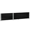 vidaXL Colliers de palette 2 pcs noir 120x80 cm bois de pin solide