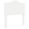 vidaXL T&ecirc;te de lit Blanc Bois d'ing&eacute;nierie