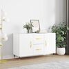 vidaXL Buffet blanc 100x36x60 cm bois d'ingénierie