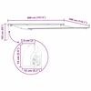 vidaXL Auvent Blanc 4 × 3 m Métal