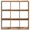 vidaXL Biblioth&egrave;que vieux bois 102x32x102 cm bois d'ing&eacute;nierie