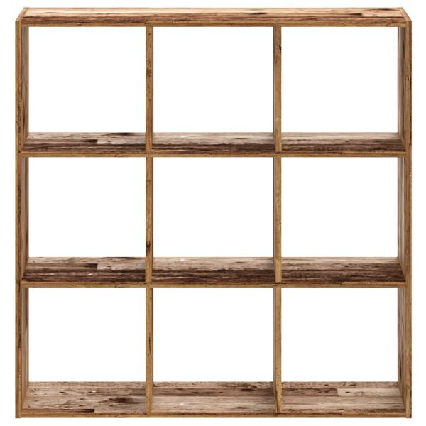 vidaXL Biblioth&egrave;que vieux bois 102x32x102 cm bois d'ing&eacute;nierie