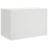 vidaXL Meuble TV blanc 67x39x44 cm acier