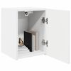 vidaXL Meuble TV mural 2 pcs Blanc 30 x 31 x 40 cm Bois d'ing&eacute;nierie