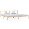 vidaXL Cadre de lit sans matelas bois massif 200x200 cm