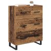vidaXL Buffet Bois Ancien 69,5 x 34 x 90 cm Bois d'ing&eacute;nierie et fer