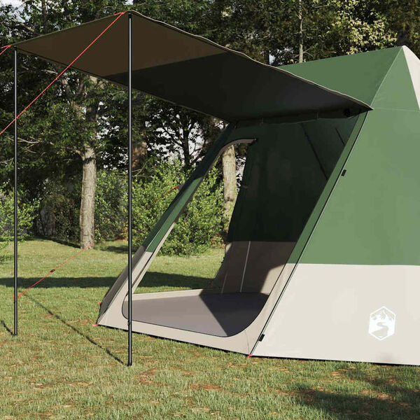 vidaXL Tente de camping avec toit Vert 482 x 360 x 227 cm taffetas