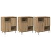 vidaXL Buffet 3 pc Ch&ecirc;ne artisanal 60 x 35 x 70 cm