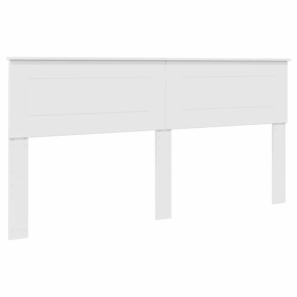 vidaXL T&ecirc;te de lit Blanc Brillant 200 cm Bois d'ing&eacute;nierie