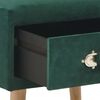 vidaXL Tables de chevet 2 pcs Vert 40x35x40 cm Velours