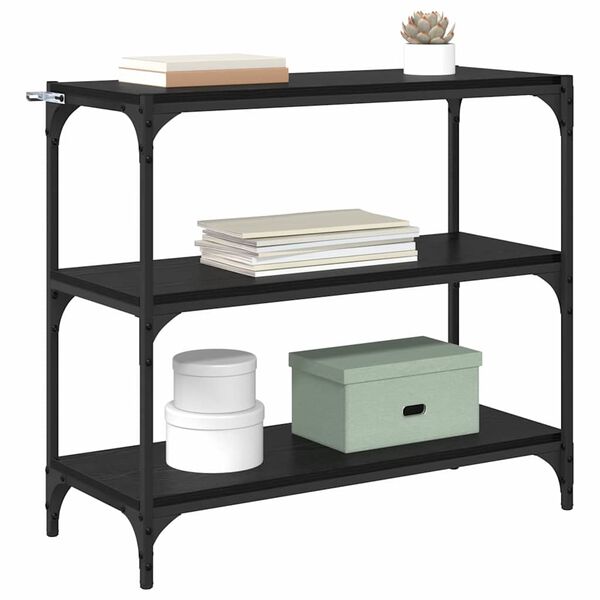 vidaXL Biblioth&egrave;que Ch&ecirc;ne noir 80 x 33 x 70,5 cm