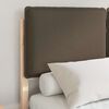 vidaXL Cadre de lit avec t&ecirc;te de lit rembourr&eacute;e Taupe 120 x 190 cm