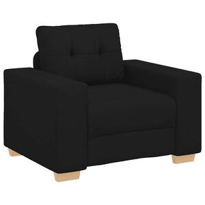 vidaXL Fauteuil Noir 100x78x80 cm Tissu