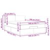 vidaXL Lit ottoman avec matelas gris clair 140x190 cm tissu