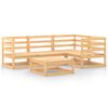 vidaXL Salon de jardin 5 pcs Bois de pin massif