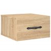 vidaXL Table de chevet murale ch&ecirc;ne sonoma 35x35x20 cm