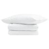 vidaXL Duvet d'&eacute;t&eacute; simple avec oreiller 2 pc Blanc Plume de canard