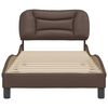 vidaXL Cadre de lit sans matelas Hvar marron 90x200 cm similicuir