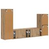 vidaXL Ensemble meuble TV 4 pcs Ch&ecirc;ne artisanal Bois d'ing&eacute;nierie