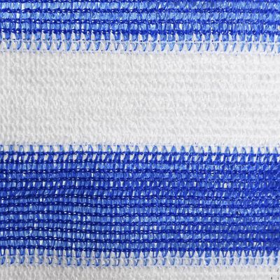vidaXL Écran de balcon Bleu et blanc 75x600 cm PEHD