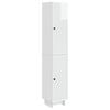 vidaXL Ensemble de Meubles 2 pcs Blanc brillant 34,5 x 33 x 90 cm