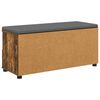 vidaXL Banc d'entr&eacute;e avec coussin Ch&ecirc;ne fum&eacute; 100 x 38 x 46 cm