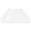 vidaXL &Eacute;tag&egrave;res &agrave; rebord pour cadre photo 2 pcs Blanc 80x9x3 cm MDF