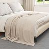 vidaXL Couvertures &agrave; jeter 6 pcs Beige 200 x 150 cm Toison