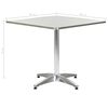 vidaXL Table de jardin Argent&eacute; 80x80x70 cm Aluminium