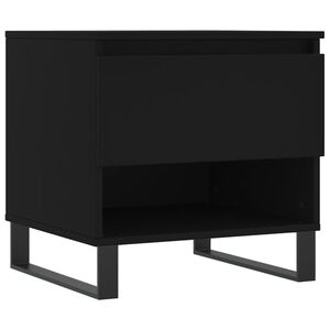 vidaXL Table basse noir 50x46x50 cm bois d&rsquo;ing&eacute;nierie
