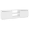 vidaXL Meuble TV Blanc 120x30x35,5 cm Bois d'ing&eacute;nierie