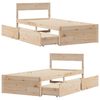 vidaXL Cadre de lit sans matelas 100x200 cm bois massif de pin