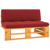 vidaXL Canap&eacute; central palette de jardin marron miel bois pin impr&eacute;gn&eacute;
