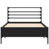 vidaXL Cadre de lit sans matelas noir 90x190 cm