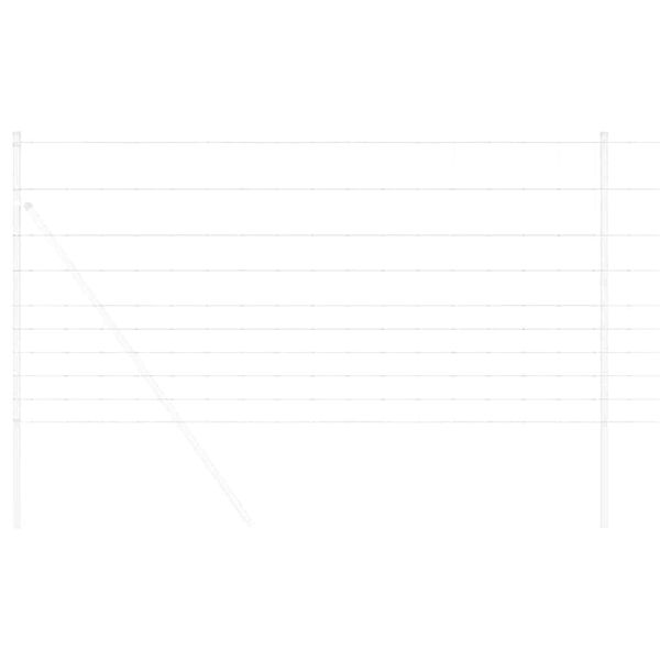 vidaXL Cl&ocirc;ture de prairie Argent&eacute; 25 x 1,2 m Acier galvanis&eacute;