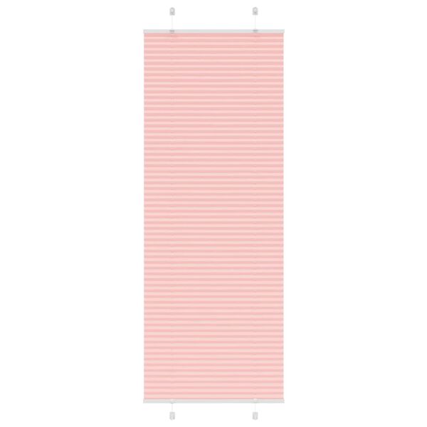 vidaXL Store plissé rose 75x200 cm largeur du tissu 74,4 cm polyester
