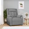 vidaXL Fauteuil inclinable Gris clair Tissu