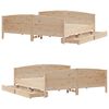 vidaXL Cadre de lit sans matelas 180x200 cm bois massif de pin