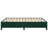 vidaXL Cadre de lit sans matelas vert fonc&eacute; 140x200 cm velours