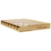 vidaXL Cadre de lit sans matelas 120x190 cm bois massif de chêne