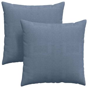 vidaXL Coussins de canap&eacute; 2 pcs Bleu 80 x 80 cm