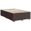vidaXL Sommier &agrave; lattes de lit et matelas marron fonc&eacute; 120x190cm tissu