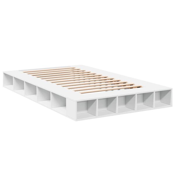 vidaXL Cadre de lit sans matelas blanc 120x200 cm