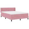 vidaXL Lit &agrave; ressorts avec matelas Rose 190 x 140 cm Velours
