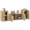 vidaXL Ensemble de meubles TV 3 pcs Ch&ecirc;ne sonoma Bois d'ing&eacute;nierie