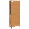 vidaXL Haut Armoire Bois Ancien 69,5 x 34 x 180 cm