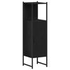 vidaXL Ensemble de mobilier de salle de bain 4 pcs Ch&ecirc;ne noir