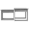 vidaXL Ensemble de tables basses 2 pcs Gris Sonoma Bois d'ing&eacute;nierie